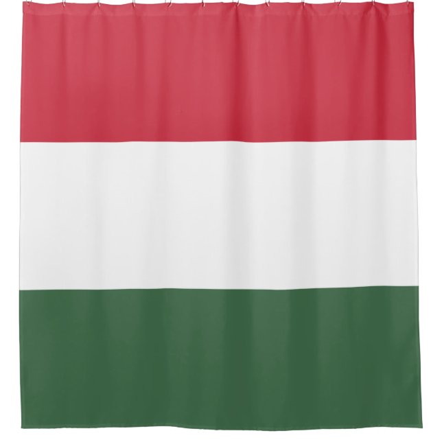 Hungarian Flag Shower Curtain (Front)