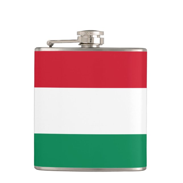 Hungarian Flag & travel Hungary /sports fans Hip Flask (Front)