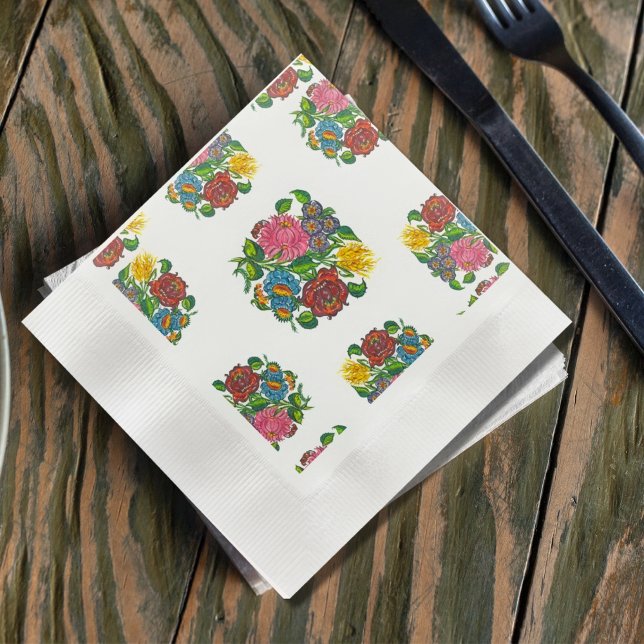 Hungarian Floral - kalocsai motifs   Napkin (Creator Uploaded)