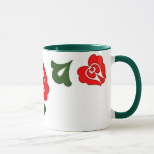 Hungarian floral motifs -Red tulips Mug