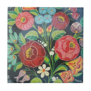 Hungarian Floral Tile