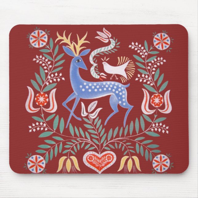 Hungarian Folk Art Mouse Mat (Front)