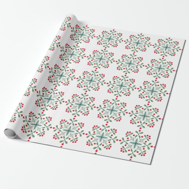 Hungarian Folk Art - Tree Top Wrapping Paper (Unrolled)