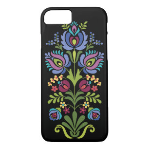 Hungarian Folk Design Lavender Floral iPhone 8/7 Case