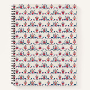 Hungarian Folk Floral Pattern Notebook