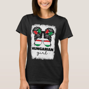 Hungarian Girl Girls For Kids Hungary Flag Pride M T-Shirt