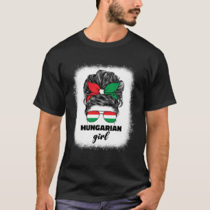 Hungarian Girl Girls For Women Hungary Flag Pride T-Shirt