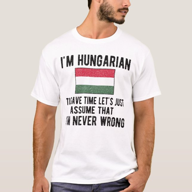 Hungarian Heritage Hungary Roots Hungarian Flag T-Shirt (Front)
