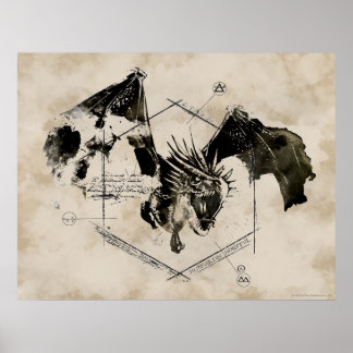 Hungarian Horntail Dragon Poster