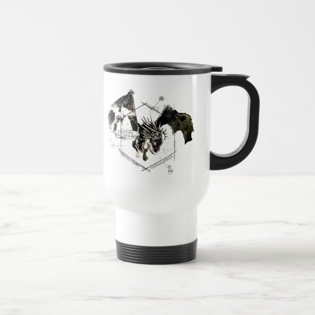 Hungarian Horntail Dragon Travel Mug (Right)