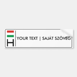 Hungarian license plate   magyar rendszámtábla bumper sticker