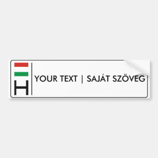 Hungarian license plate | magyar rendszámtábla bumper sticker