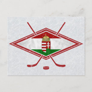 Hungarian Magyar Hockey Logo Postcard