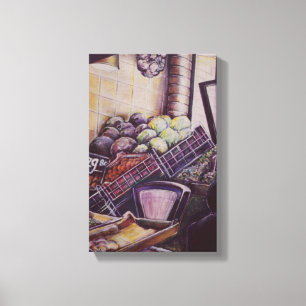 Hungarian Market Place, Budapest Canvas Print