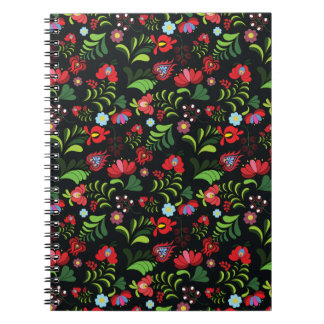 Hungarian Matyo Embroidery Pattern Notebook