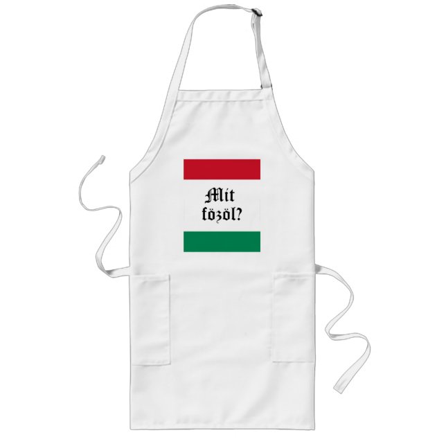 Hungarian "Mit fozol?" (What's cooking?) Apron (Front)