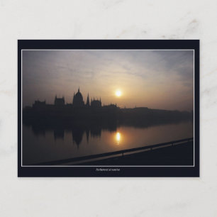 Hungarian Parliament at sunrise Postcard