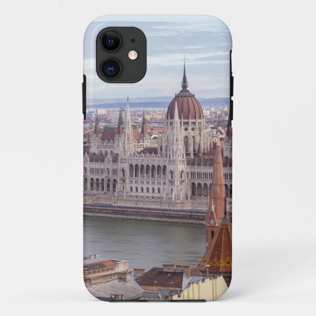 Hungarian Parliament Budapest by day Case-Mate iPhone Case (Back)