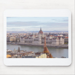 Hungarian Parliament Budapest by day Mouse Mat