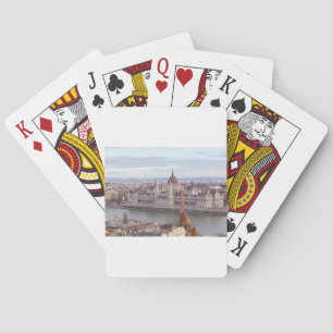 Hungarian Parliament Budapest by day Playing Cards