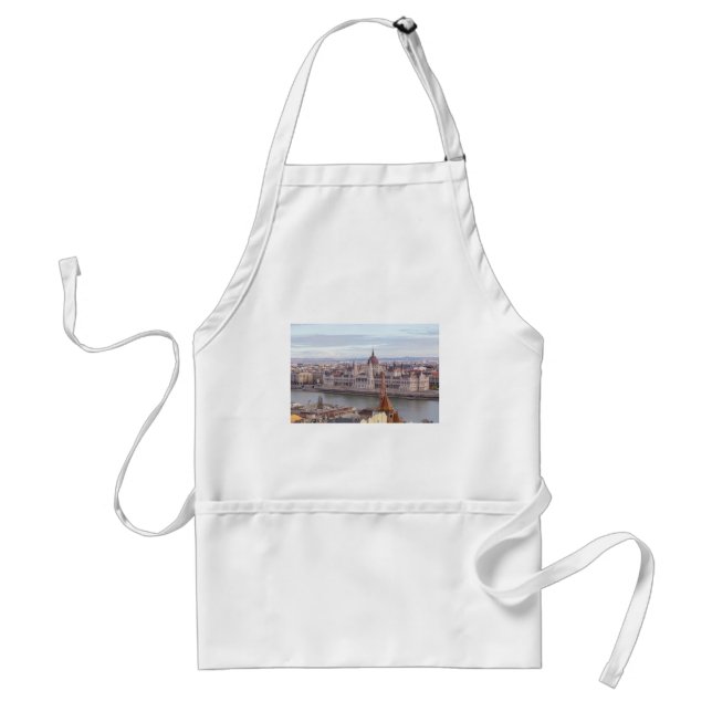 Hungarian Parliament Budapest by day Standard Apron (Front)