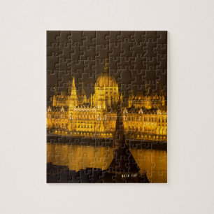 Hungarian Parliament Budapest by night Jigsaw Puzzle