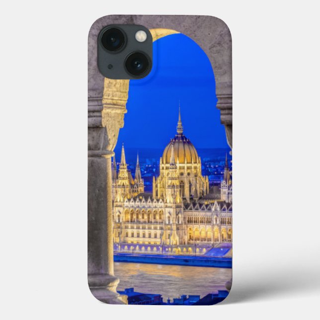 Hungarian Parliament Building at Dusk Case-Mate iPhone Case (Back)
