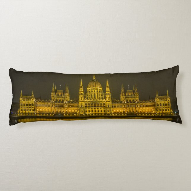 Hungarian Parliament Building Body Cushion (Back)