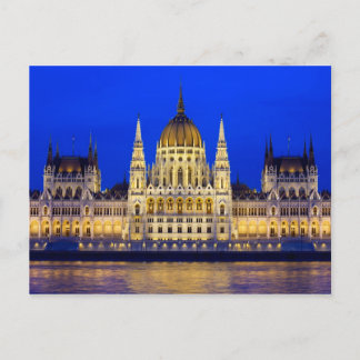Hungarian Parliament Building in Budapest Postcard