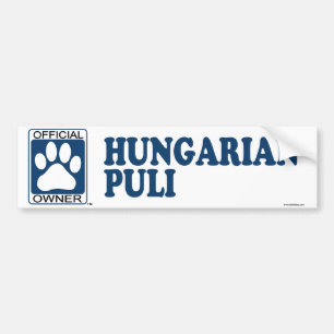 Hungarian Puli Blue Bumper Sticker