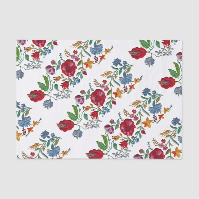 Hungarian Rhapsody #2 Folk Embroidery Tissue Paper (Front)