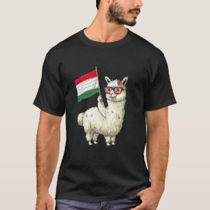 Hungarian Roots Alpaca Hungarian Pride Hungary Fla T-Shirt