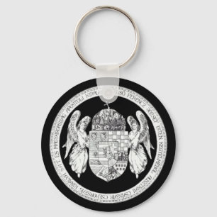 Hungarian Seal with Coat of Arms Hungary Gifts Key Ring