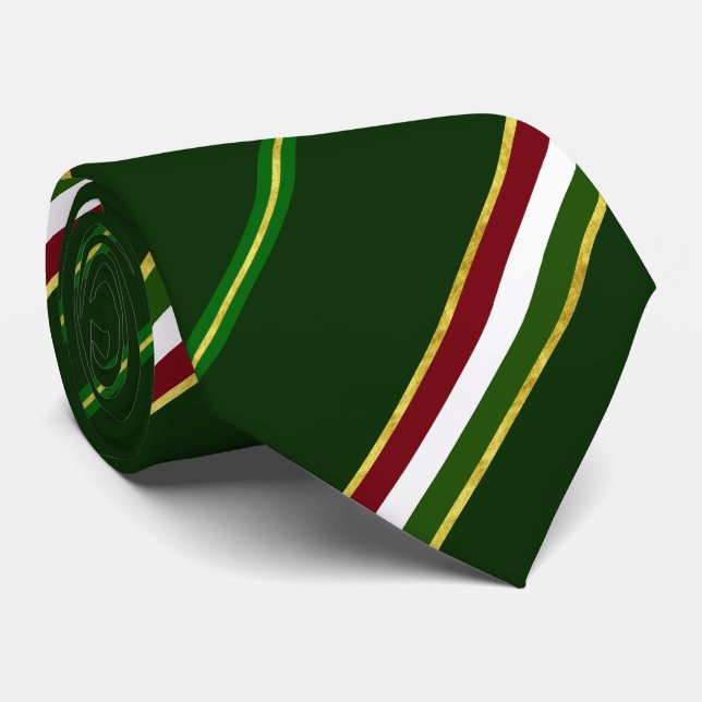 Hungarian stripes flag tie (Rolled)