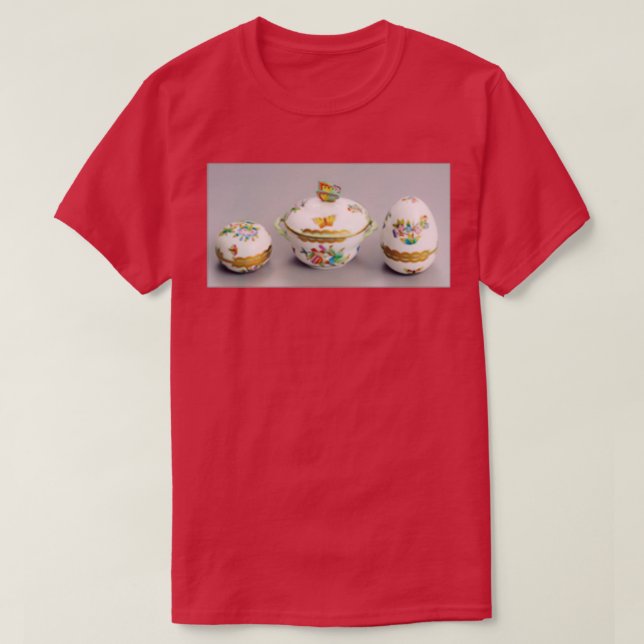 Hungarian traditional Herendi pottery bonboniers 2 T-Shirt (Design Front)