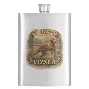 Hungarian Vizsla Art Hip Flask