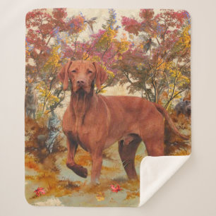 Hungarian Vizsla art Throw Pillow Glass Coaster C