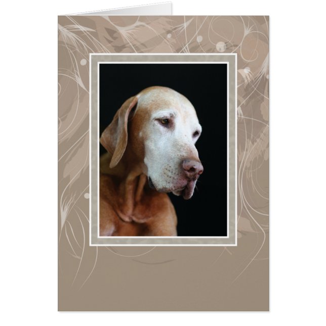 Hungarian Vizsla Blank Card 003 (Front)