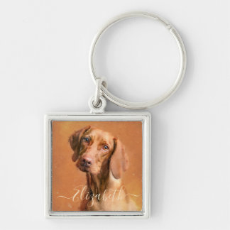 Hungarian Vizsla Dog Key Ring