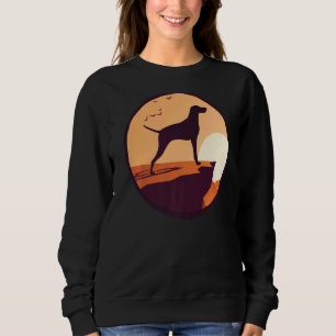 Hungarian Vizsla Dog Retro 13 Sweatshirt