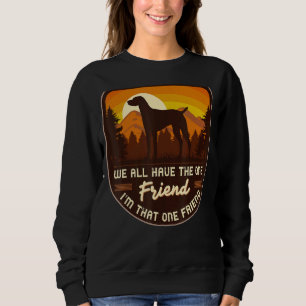 Hungarian Vizsla Dog Retro 5 Sweatshirt