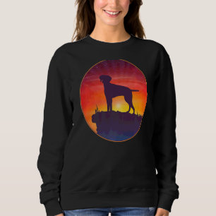 Hungarian Vizsla Dog Sunset Sweatshirt