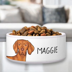 Hungarian Vizsla Pointer Dog Head With Pet's Name