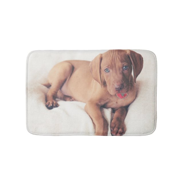 Hungarian Vizsla Puppy Bath Mat (Front)
