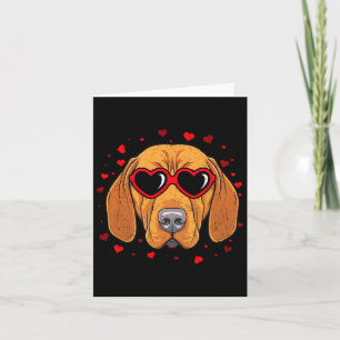 Hungarian Vizsla Valentine Heart Cute Dog Lovers Card