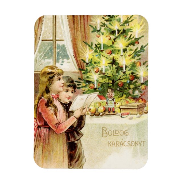 Hungarian Xmas 1902 Magnet (Vertical)