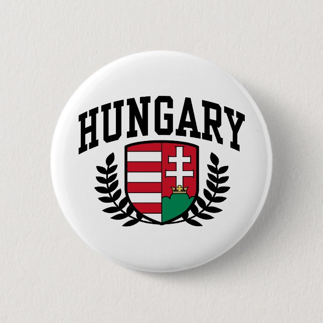 Hungary 6 Cm Round Badge (Front)