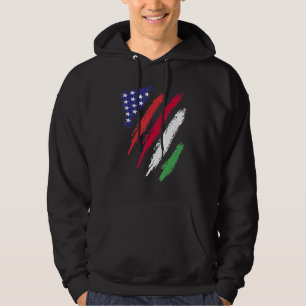 Hungary American Grown Flag USA Patriot Heritage M Hoodie