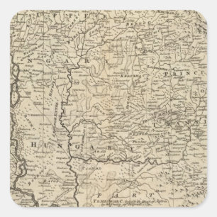 Hungary and Transilvania 2 Square Sticker