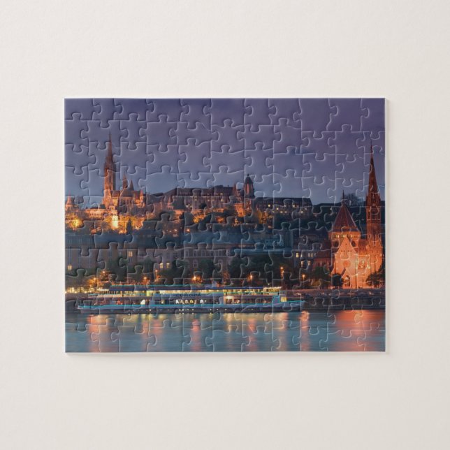 HUNGARY, Budapest: Castle Hill, Calvinist Church Jigsaw Puzzle (Horizontal)